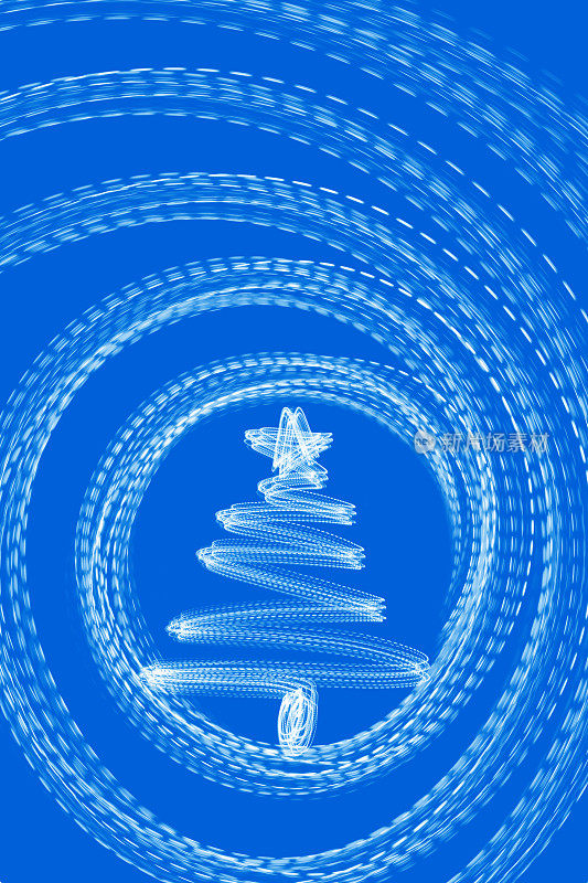 圣诞树圈- LED灯画